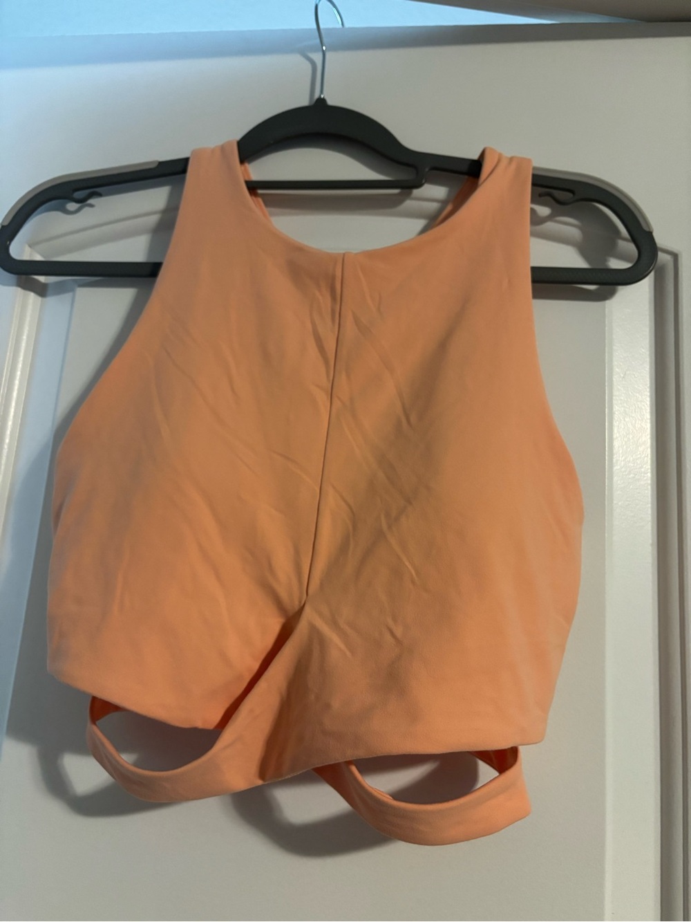 Athleta Peach Orange Cropped Tank Top - Picture 1 of 2